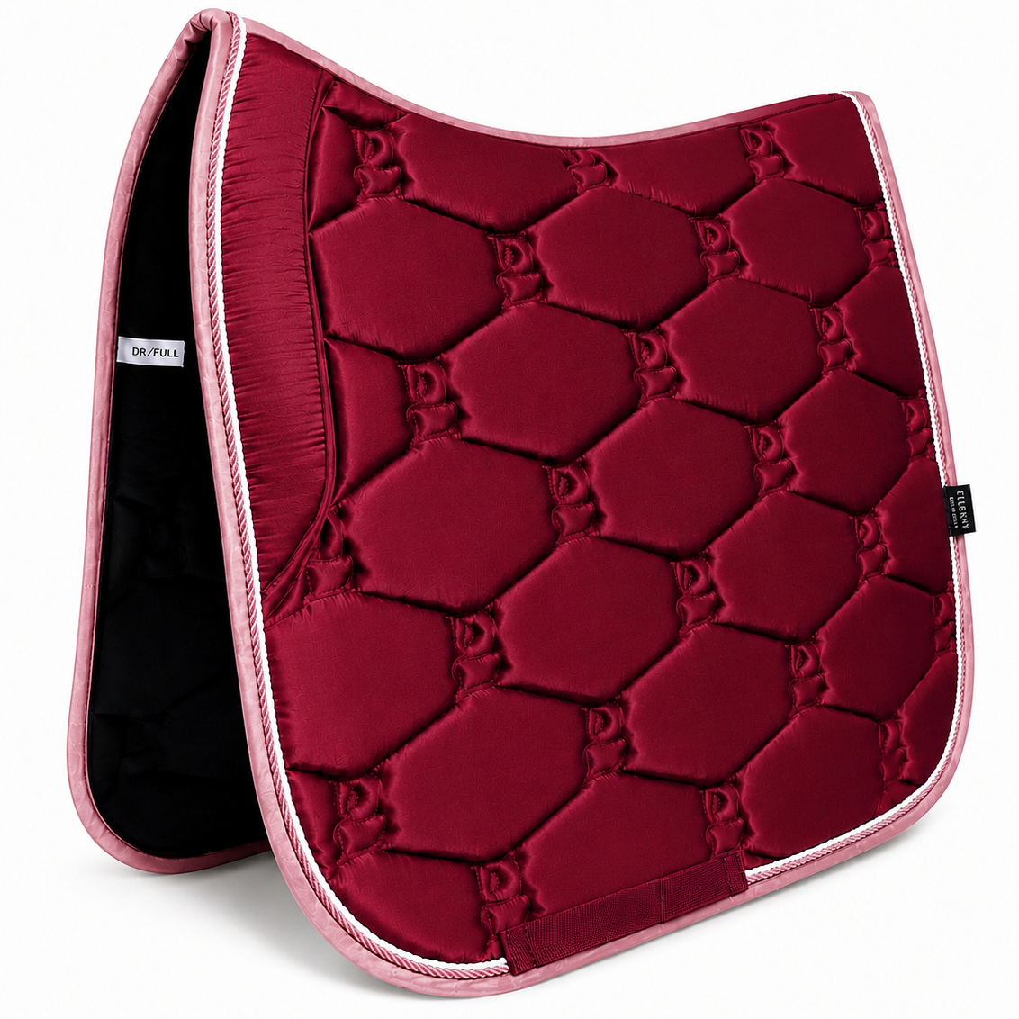 Elite Range Dressage Saddle Pad - Bordeaux Blush