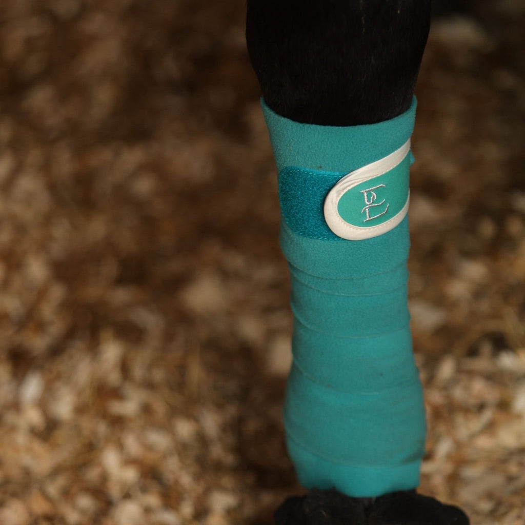 Elite Range Polo Bandages - Peacock Glow Green