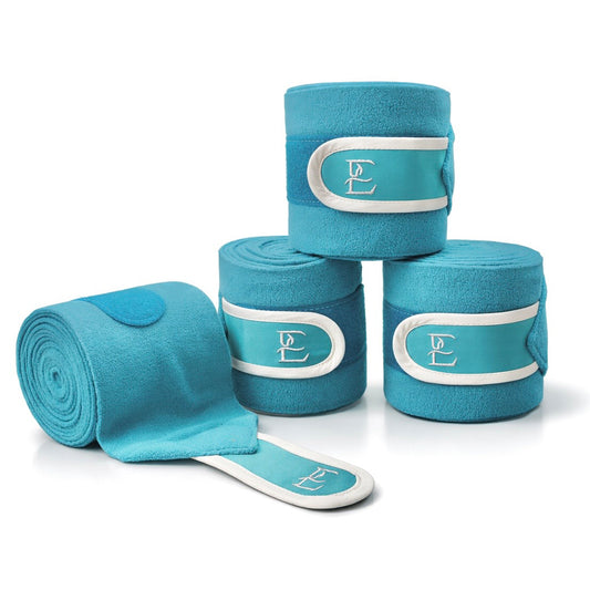 Set of turquoise Green Polo bandages from Elegant Equestrian on a white background