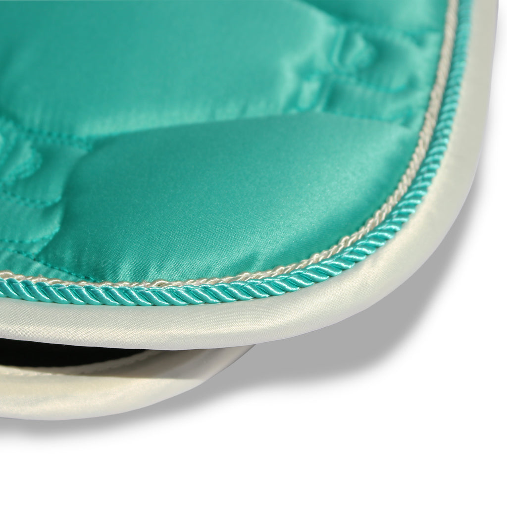 Elite Range Dressage Saddle Pad - Peacock Glow Green