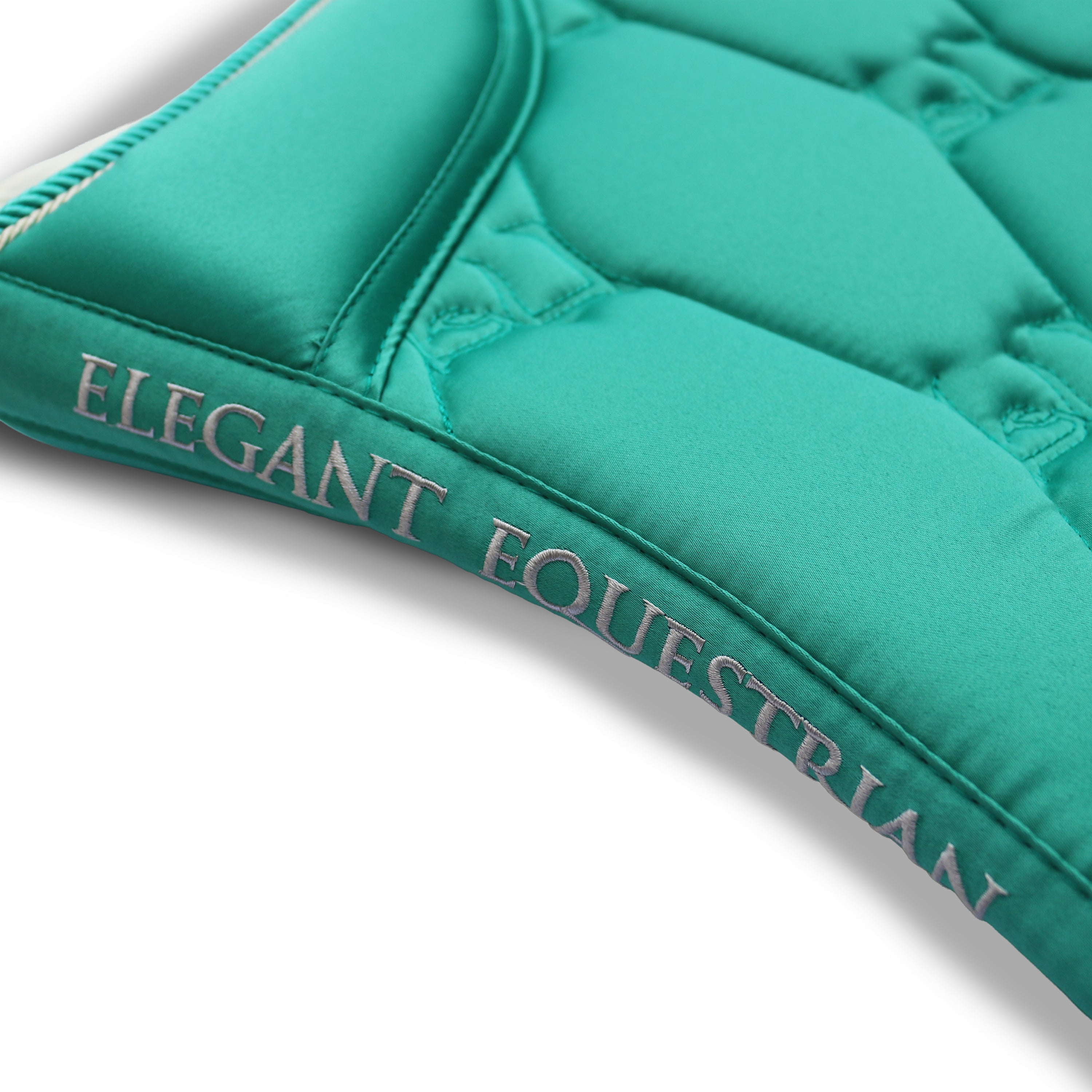 Elite Range Jumping Saddle pad - Peacock Glow Green