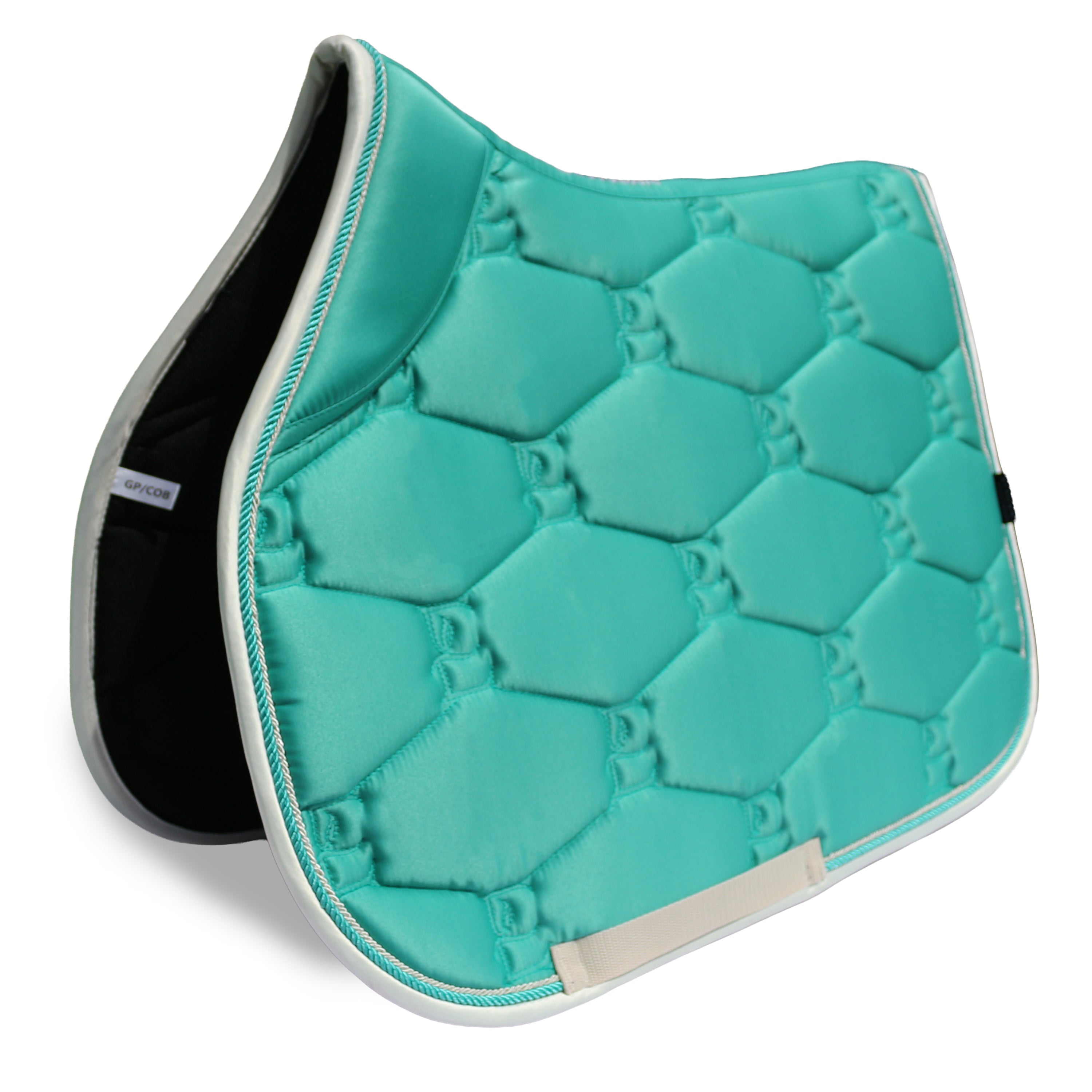 Elite Range Jumping Saddle pad - Peacock Glow Green