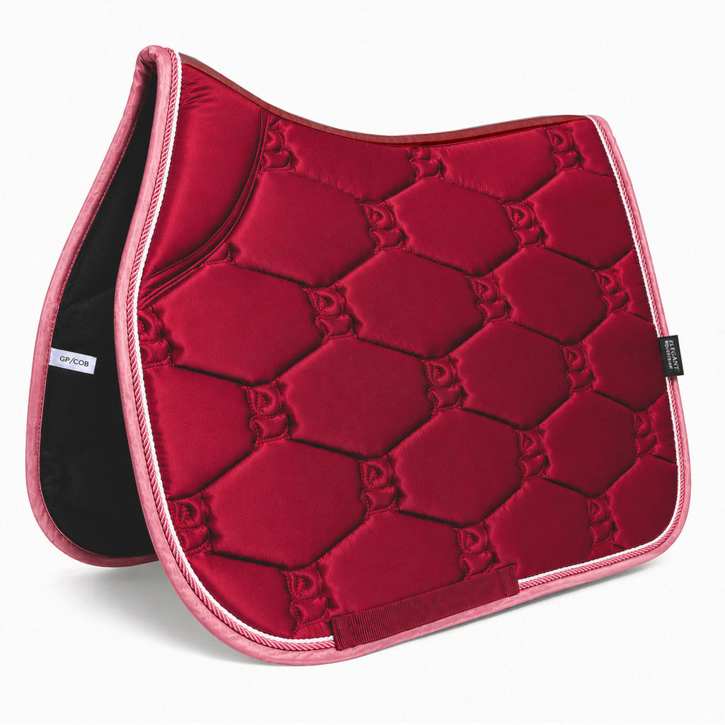 Elite Range Jumping Saddle pad - Bordeaux Blush