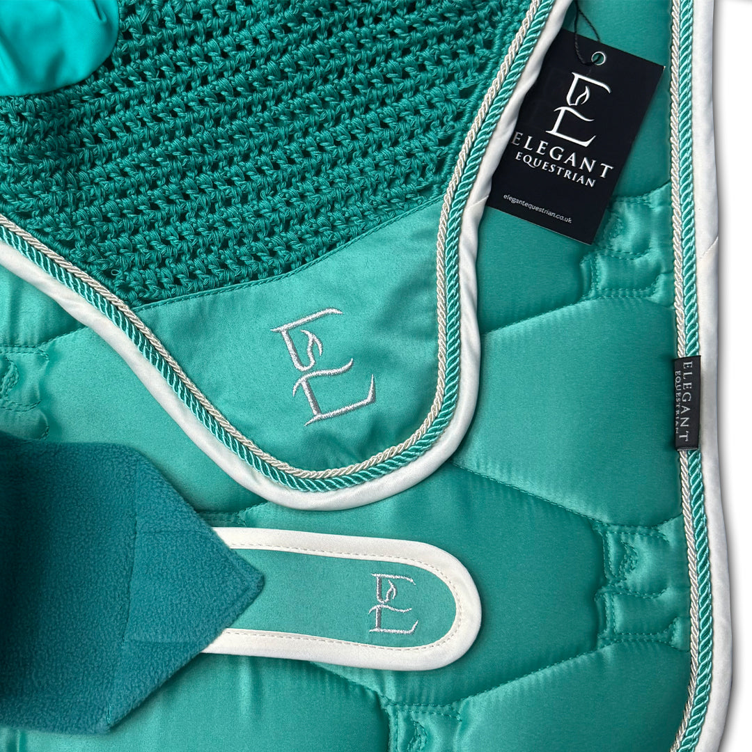 Elite Range Polo Bandages - Peacock Glow Green